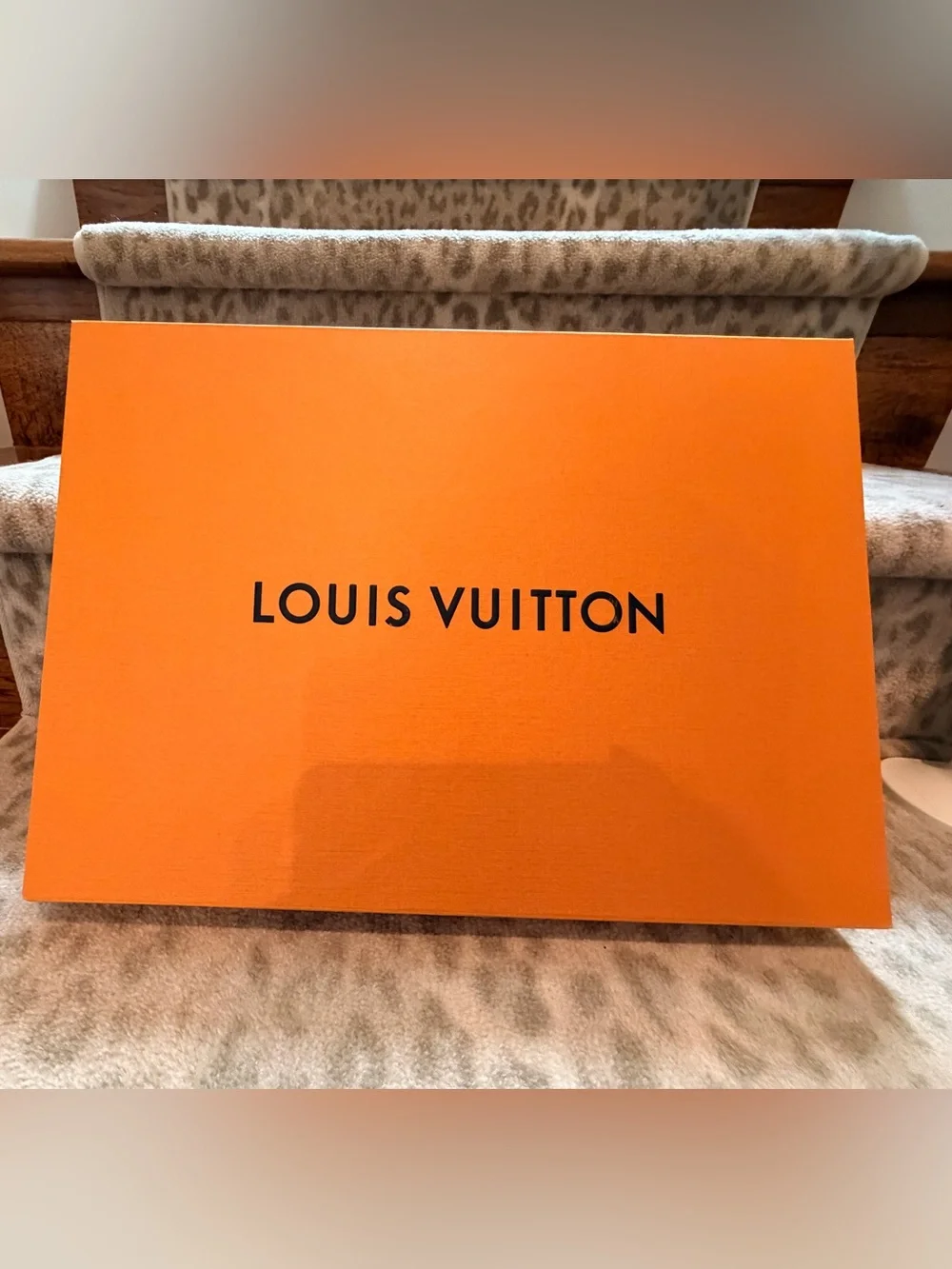 Louis Vuitton Bright Orange Logo Gift Boxes Trio